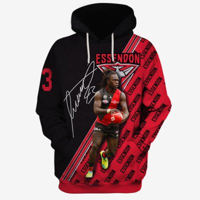 MEW-T16AFLEF010 Essendon Football Club, Anthony McDonald-Tipungwuti #43 Limited Edition 3D All Over Printed Shirts For Men & Women