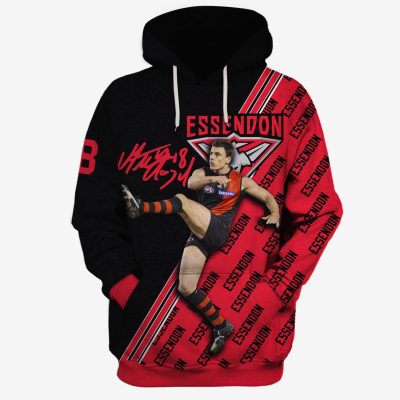 MEW-T16AFLEF013 Essendon Football Club, Matthew Lloyd #18 Limited Edition 3D All Over Printed Shirts For Men & Women