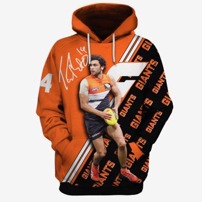 MEW-T16AFLGWSG007 Greater Western Sydney Giants, Tim Taranto #14 Limited Edition 3D All Over Printed Shirts For Men & Women