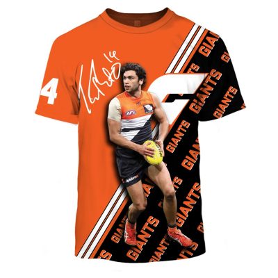 MEW-T16AFLGWSG007 Greater Western Sydney Giants, Tim Taranto #14 Limited Edition 3D All Over Printed Shirts For Men & Women
