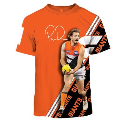 MEW-T16AFLGWSG011 Greater Western Sydney Giants, Phil Davis #1 Limited Edition 3D All Over Printed Shirts For Men & Women