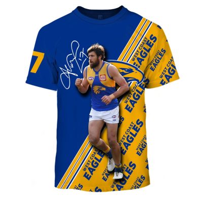 MEW-T16AFLWCE009 West Coast Eagles, JOSH KENNEDY #17 Limited Edition 3D All Over Printed Shirts For Men & Women
