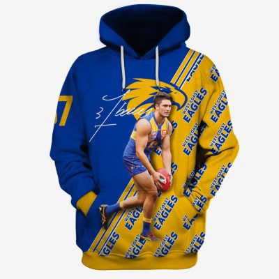 MEW-T16AFLWCE011 West Coast Eagles, TOM BARRASS #37 Limited Edition 3D All Over Printed Shirts For Men & Women