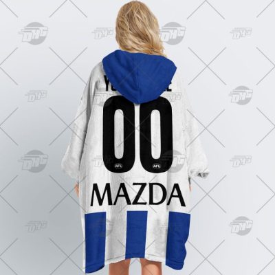 AFL North Melbourne Kangaroos Custom Name Number 2022 Home Guernsey Fleece Oodie