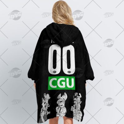 AFL Collingwood Magpies Custom Name Number The Simpsons Guernsey Fleece Oodie