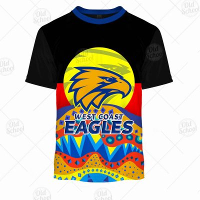 AFL Dinky Di West Coast Eagles Lover Aboriginal Flag x Indigenous Hoodie