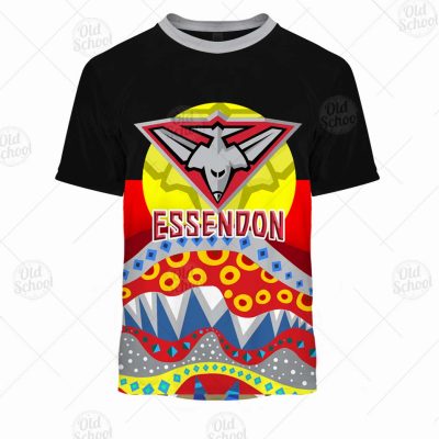 AFL Dinky Di Essendon Bombers Lover Aboriginal Flag x Indigenous Hoodie