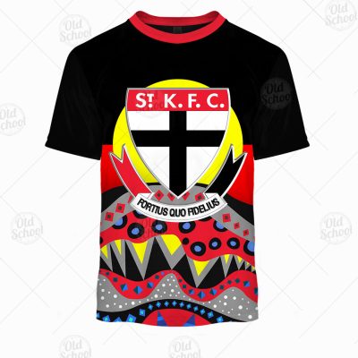 AFL Dinky Di St Kilda Football Club Lover Aboriginal Flag x Indigenous Hoodie