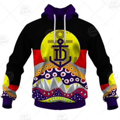 AFL Dinky Di Fremantle Football Club Lover Aboriginal Flag x Indigenous Hoodie