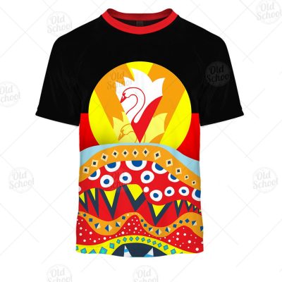 AFL Dinky Di Sydney Swans Lover Aboriginal Flag x Indigenous Hoodie