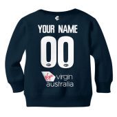 Mon Yourname Afl20carltonh Kid Long Sleeve Back.jpg - demo10