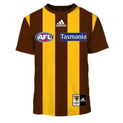 Personalize Hawthorn Hawks 2020 Men?s Home Guernsey