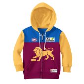 Mon Yourname Afl20lionsh Kid Hoodie Zip Front.jpg - demo10