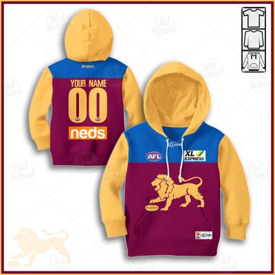 Personalize Brisbane Lions Football club AFL 2020 Home Guernsey for KID