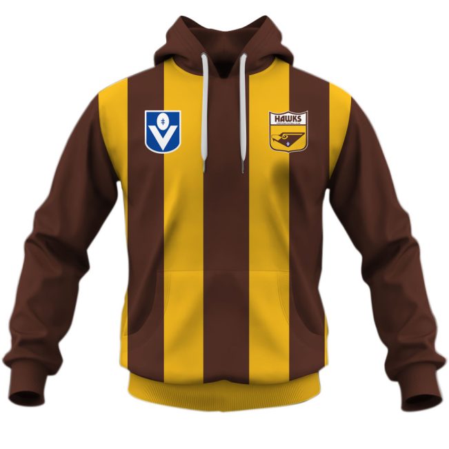 Personalized Hawthorn Football Club Vintage Retro AFL Guernsey 90s