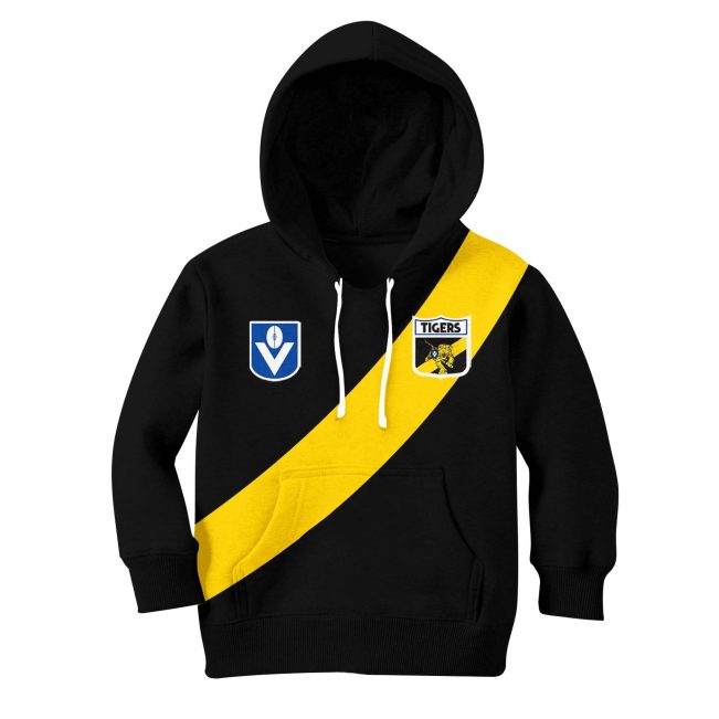 Personalized Richmond Football Club Vintage Retro AFL Guernsey 90s KID