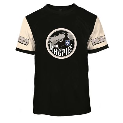 Personalise AFL Collingwood Magpies Vintage Retro Hoodie