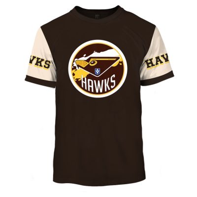 Personalise AFL Hawthorn Hawks Vintage Retro Hoodie Shirt