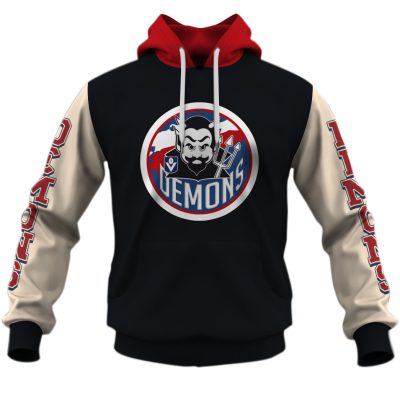 Personalise AFL Melbourne Demons Vintage Retro Hoodie Shirt