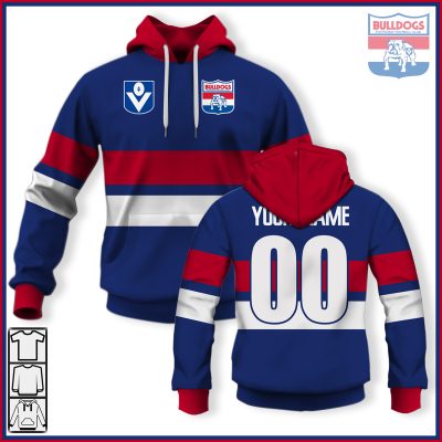 Personalized Western Bulldogs Football Club Vintage Retro AFL Guernsey