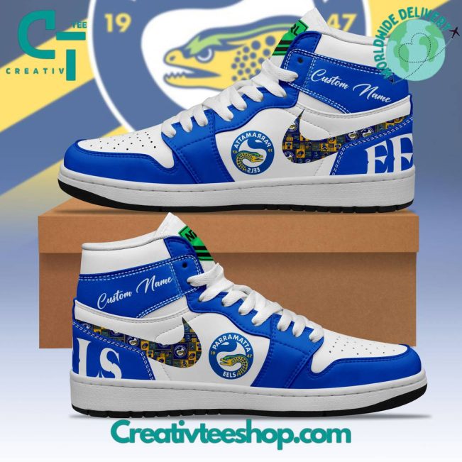 NRL Parramatta Eels Air Jordan 1 Sneakers