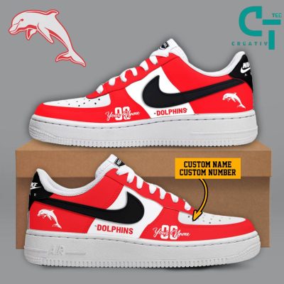 NRL Dolphins 2024 Air Force 1 Sneaker
