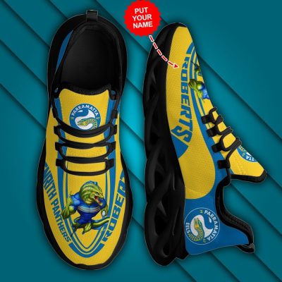 NRL Parramatta Eels Custom Name Mascot Max Soul Shoes