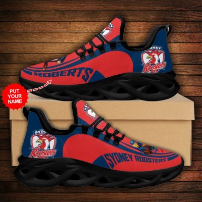 NRL Sydney Roosters Custom Name Mascot Max Soul Shoes