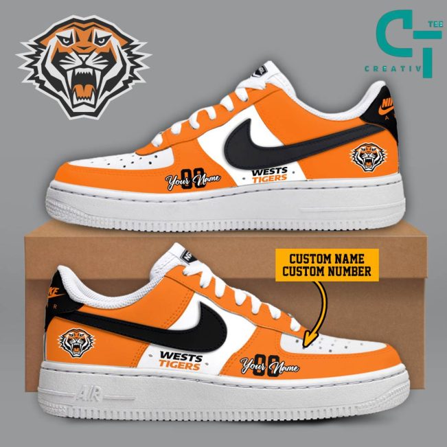 NRL Wests Tigers 2024 Air Force 1 Sneaker
