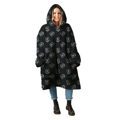 AFL Port Adelaide Black Logo PA 1870 Fleece Oodie