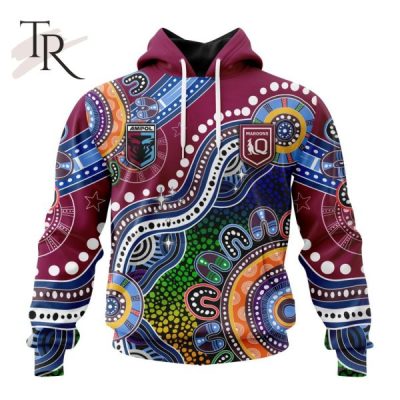 Personalized QLD Maroons Special Indigenous Design Hoodie 3D - Hot Sale 2025