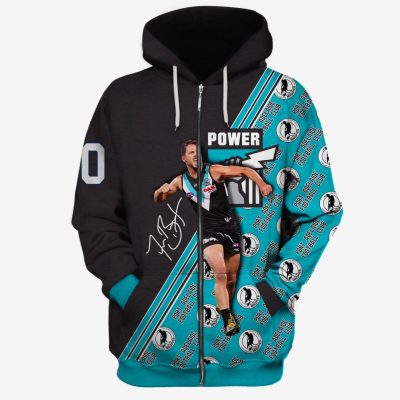 MEW-T16AFLPAF002 Port Adelaide Football Club Travis Boak #10 Limited Edition 3D All Over Printed Shirts For Men & Women