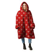 AFL Sydney Swans Red Multi Logo Fleece Oodie