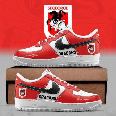 St. George Illawarra Dragons Custom AF1 Shoes