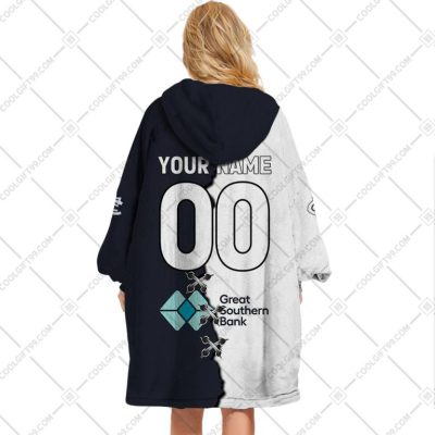 AFL Carlton Blues Custom Name Number 2023 Mix Guernsey V2 Fleece Oodie