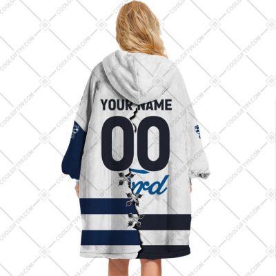 AFL Geelong Cats Custom Name Number 2023 Mix Guernsey V2 Fleece Oodie