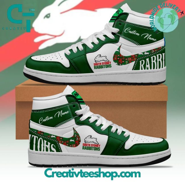 NRL South Sydney Rabbitohs Air Jordan 1 Sneakers