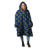 AFL West Coast Eagles Blue Multi Logo Fleece Oodie