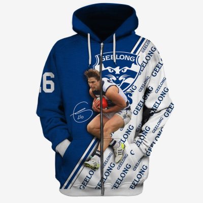 MEW-T16AFLGFC002 Geelong Football Club Tom Hawkins #26 Limited Edition 3D All Over Printed Shirts For Men & Women