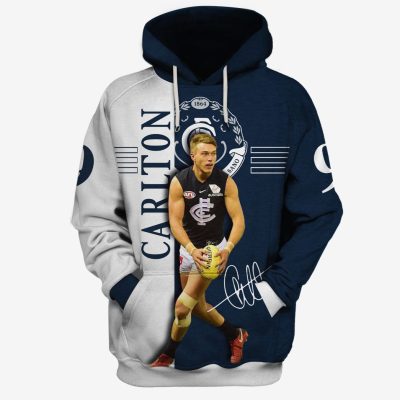 MEW-T17AFLCFC001 Carlton Football Club Patrick Cripps #9 Limited Edition 3D All Over Printed Shirts For Men & Women