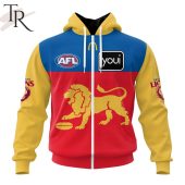 Afl Brisbane Lions Personalized 2024 Away Hoodie Generous Look - demo10