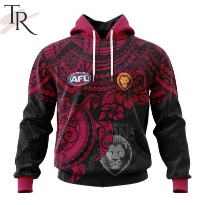 AFL Brisbane Lions Polynesian Concept Kits Hoodie - Torunstyle