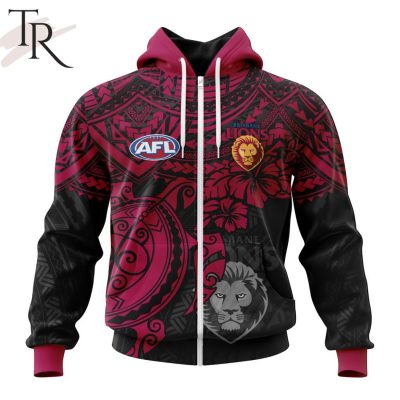 AFL Brisbane Lions Polynesian Concept Kits Hoodie - Torunstyle