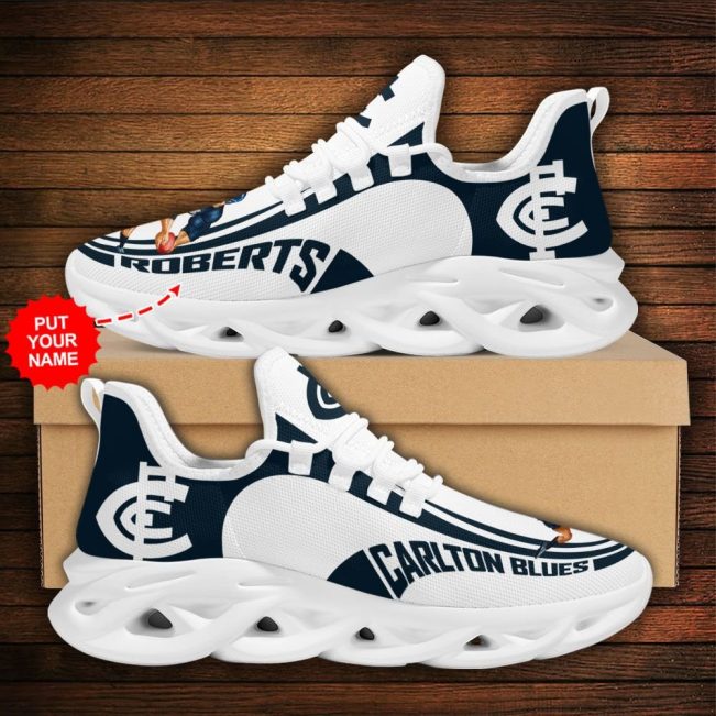 AFL Carlton Blues Custom Name Mascot Max Soul Shoes