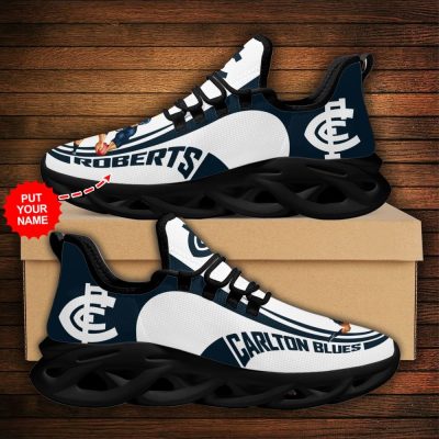AFL Carlton Blues Custom Name Mascot Max Soul Shoes