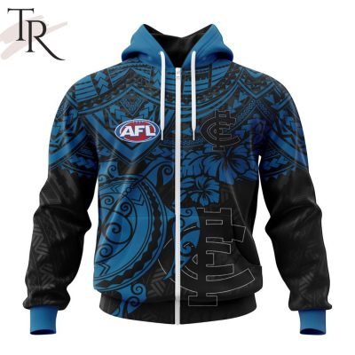 AFL Carlton Football Club Polynesian Concept Kits Hoodie - Torunstyle