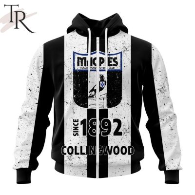 AFL Collingwood Football Club Special Retro Heritage Design Hoodie - Torunstyle