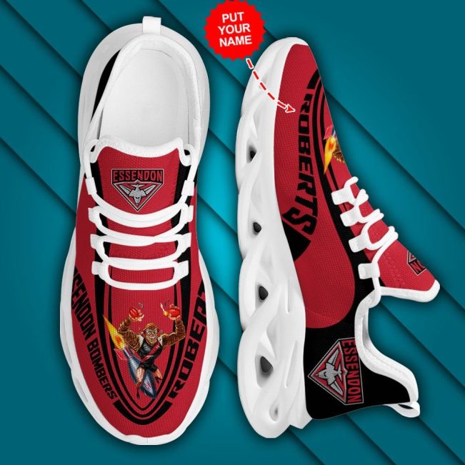 AFL Essendon Bombers Custom Name Mascot Max Soul Shoes