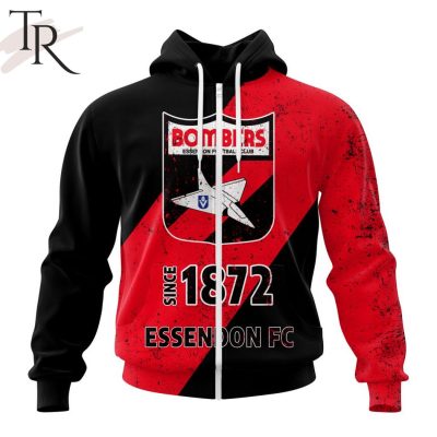 AFL Essendon Football Club Special Retro Heritage Design Hoodie - Torunstyle
