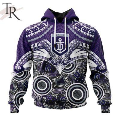 AFL Fremantle Dockers Special Indigenous Mix Polynesian Design Hoodie - Torunstyle